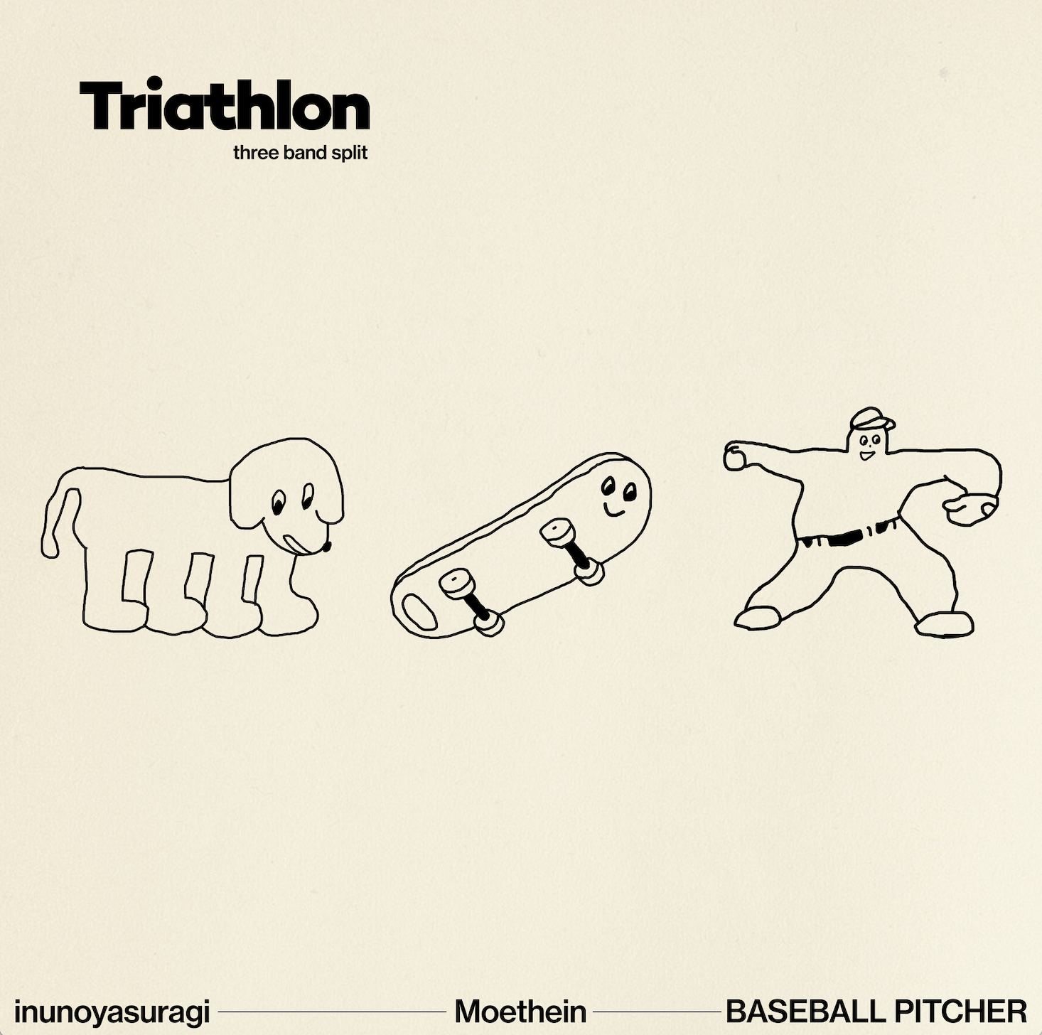 【7月18日(土)発売】犬のやすらぎ×Moethein×BASEBALL PITCHER「Triathlon」