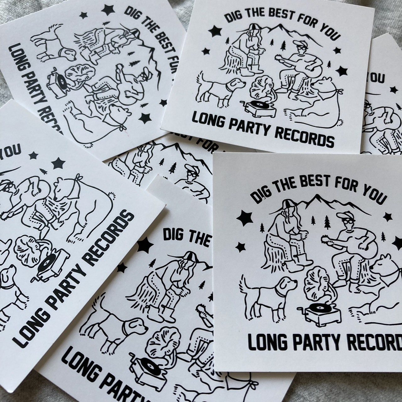 LONG PARTY RECORDS キャンプステッカー